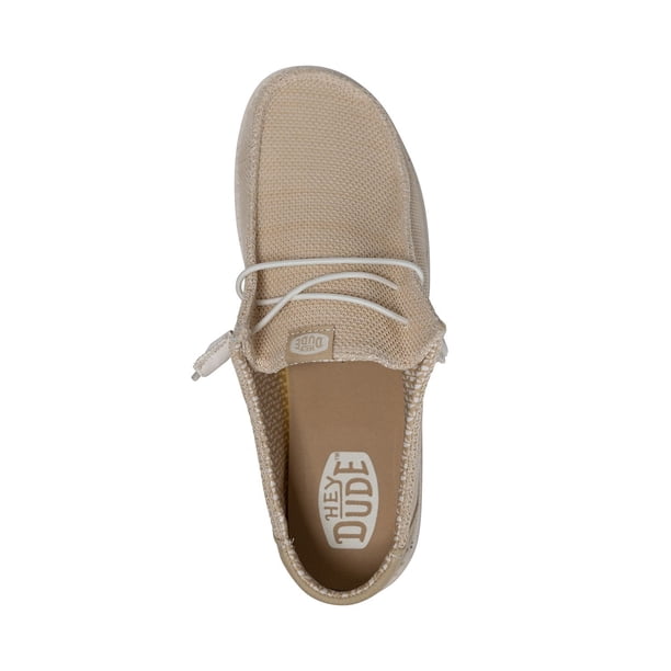 Hey Dude Beige Knit Slip-On Loafers brand new Amazon.com | HEYDUDE Wendy Boho Knit Rose Dust Size 8  main image 4