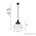 thumbnail image 4 of Hunter Cypress Grove with Clear Holophane Glass 1 Light Pendant Ceiling Light Fixture, 4 of 8