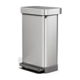 thumbnail image 2 of Simplehuman 45L Step trash Can Stainless Steel with Grey Lid and Smoke Pedal, 2 of 5