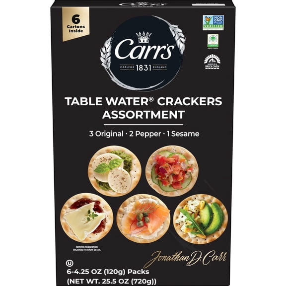 Carr's Cracker Variety Pack, 4.25 oz., 6 ct.