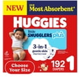 thumbnail image 1 of Huggies Little Snugglers Plus Baby Diapers, Size 1-2, 1 of 12