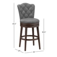thumbnail image 3 of HH2Home Edenwood Wood Counter Height or Bar Height Swivel Stool, 3 of 10