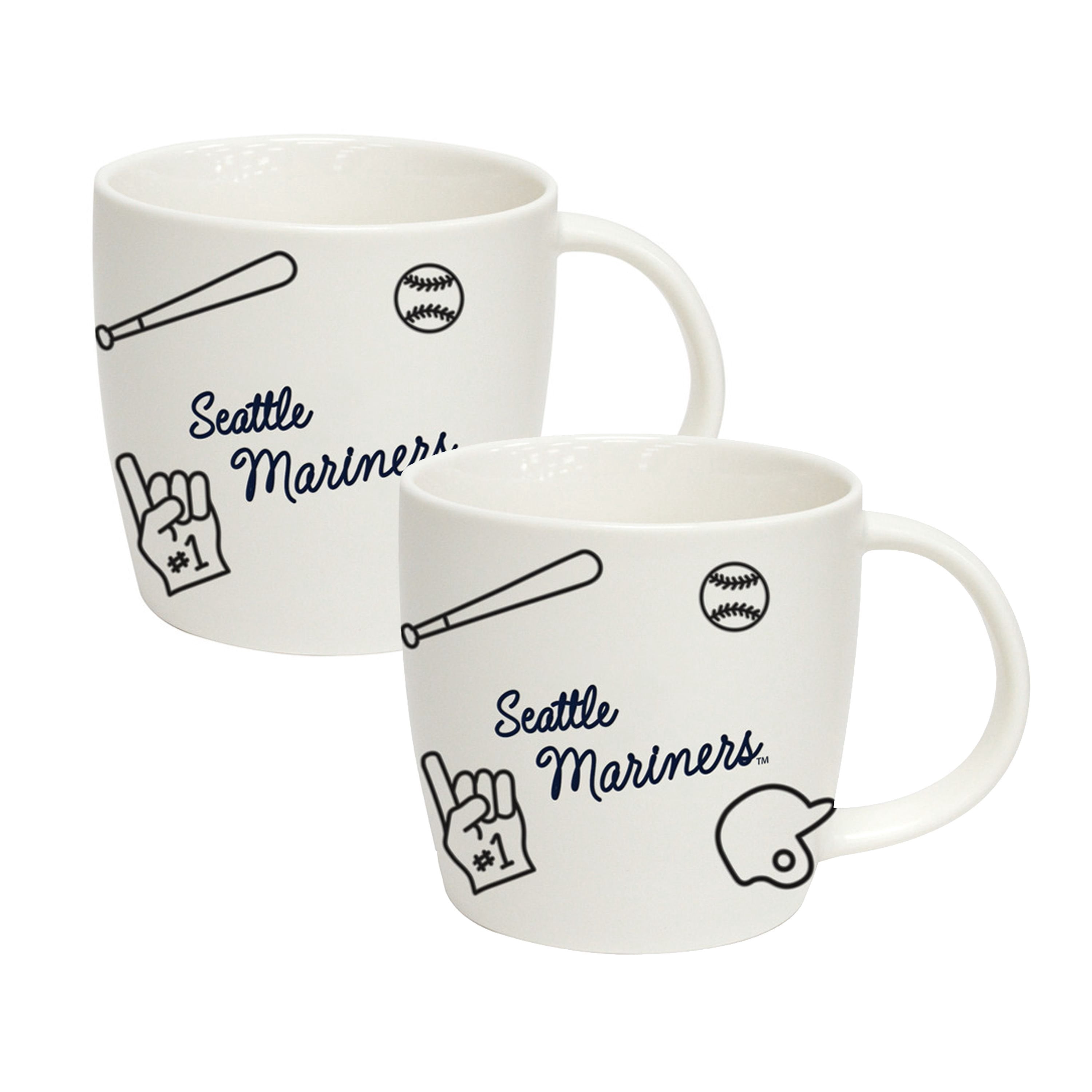 MARINERS & Yankees マグカップセット Logo Brands Seattle Mariners 18oz Playmaker Mug Bundle - Samsclub.com