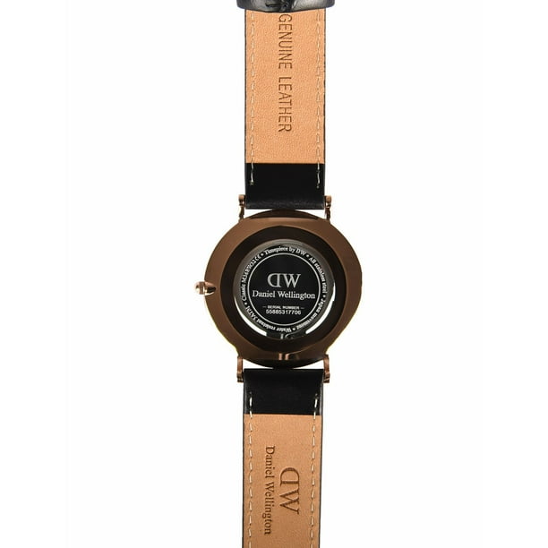Daniel Wellington Classic Sheffield Black Leather Watch  display picture 3