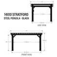 thumbnail image 11 of Range Steel Pergola with Trellis Roof & PowerPort, 11 of 13