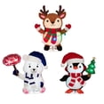 thumbnail image 2 of Member's Mark Pre-Lit Pop-Up Holiday Pals, Set of 3, 2 of 7