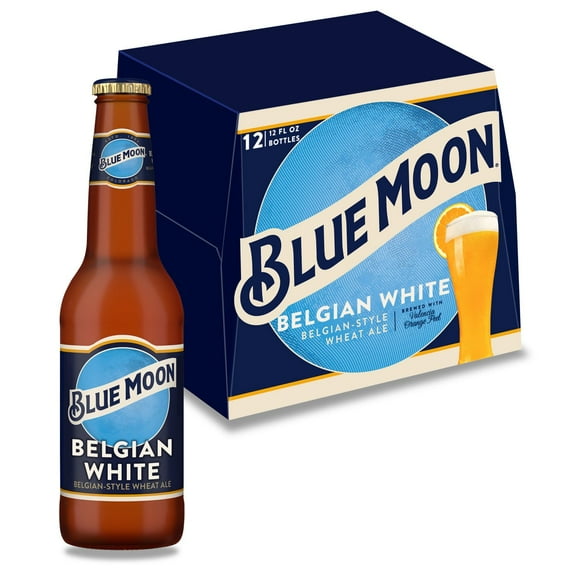 Blue Moon Belgian White Ale Beer, 12 fl. oz. bottle, 12 pk.