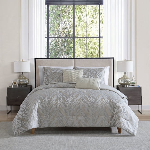 Tahari Home 5-Piece Jacquard Comforter Set, Assorted Sizes