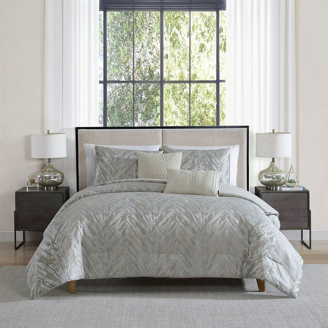 Tahari Home 5-Piece Jacquard Comforter Set, Assorted Sizes