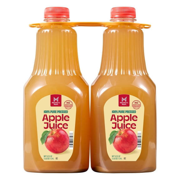 Member's Mark 52oz Apple Juice 2PACK