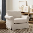 thumbnail image 1 of Member's Mark Brinkley Linen Rolled Arm Skirted Chair, 1 of 8