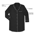 thumbnail image 8 of Member's Mark Women's Notch Collar Sleep Shirt, 8 of 10
