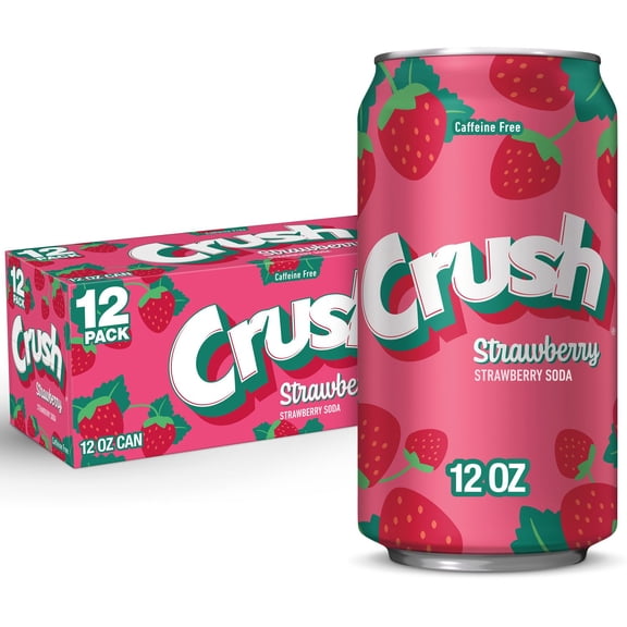 Crush Strawberry Soda 12 fl. oz., 12 pk.