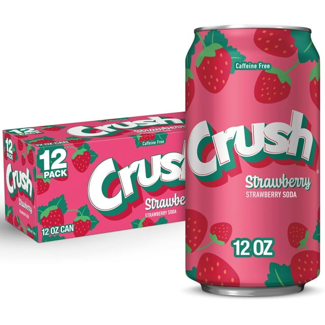 Crush Strawberry Soda 12 fl. oz., 12 pk.