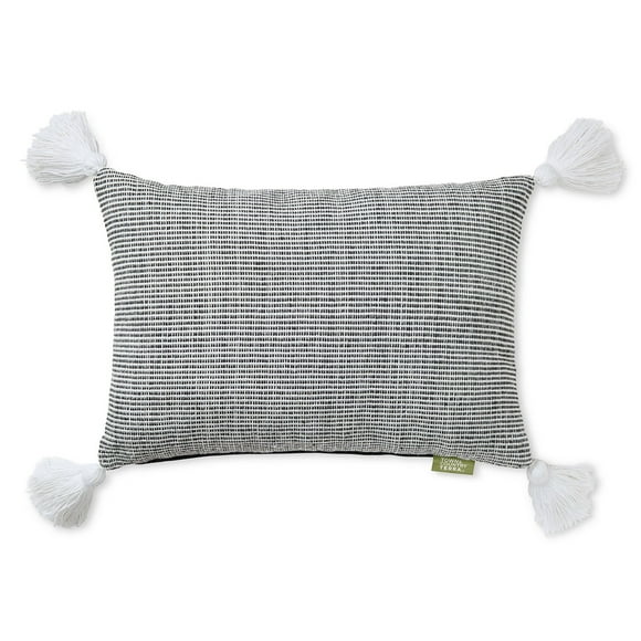 Town & Country Terra Alara Ribbed Texture Decorative Pillow, Choose Size