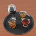 thumbnail image 2 of 16" Round Rubber-Lined Serving Tray - Black, 2 of 3