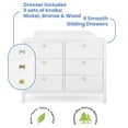 thumbnail image 4 of Delta Children Brooks 6 Drawer Dresser with Interlocking Drawers, Choose Color, 4 of 11