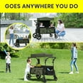thumbnail image 4 of Jeep Wrangler Deluxe Stroller Wagon + Accessories Black/Green, 4 of 13