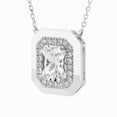 thumbnail image 5 of Multiple Cut Lab White Sapphire Pendant and Earring Set in Sterling Silver, 5 of 8