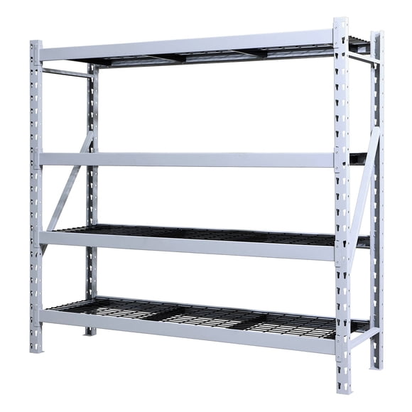Member's Mark 4 Shelf Industrial Storage Rack, 77" W x 24" D x 72"