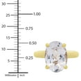 thumbnail image 6 of Solitaire Oval Gemstone Ring in 14K Gold, 6 of 9