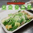 thumbnail image 4 of Kanak Sustainables™ Hoagie Hinged Lid To Go Food Container 9" x 6" , 75 ct., 4 of 5