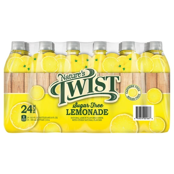 Nature's Twist Sugar Free Lemonade 16.9 fl. oz., 24 pk.