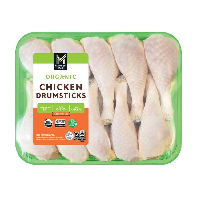 Member's Mark Organic Bone-In Chicken Drumsticks, priced per pound
