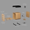 thumbnail image 12 of Backyard Discovery 2-4 Person Cedar Outdoor Cube Sauna with Electric Heater & Porch, 12 of 12