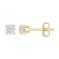 thumbnail image 2 of 0.47 CT. T.W. Round Diamond Stud Earrings in 14K Gold, 2 of 7