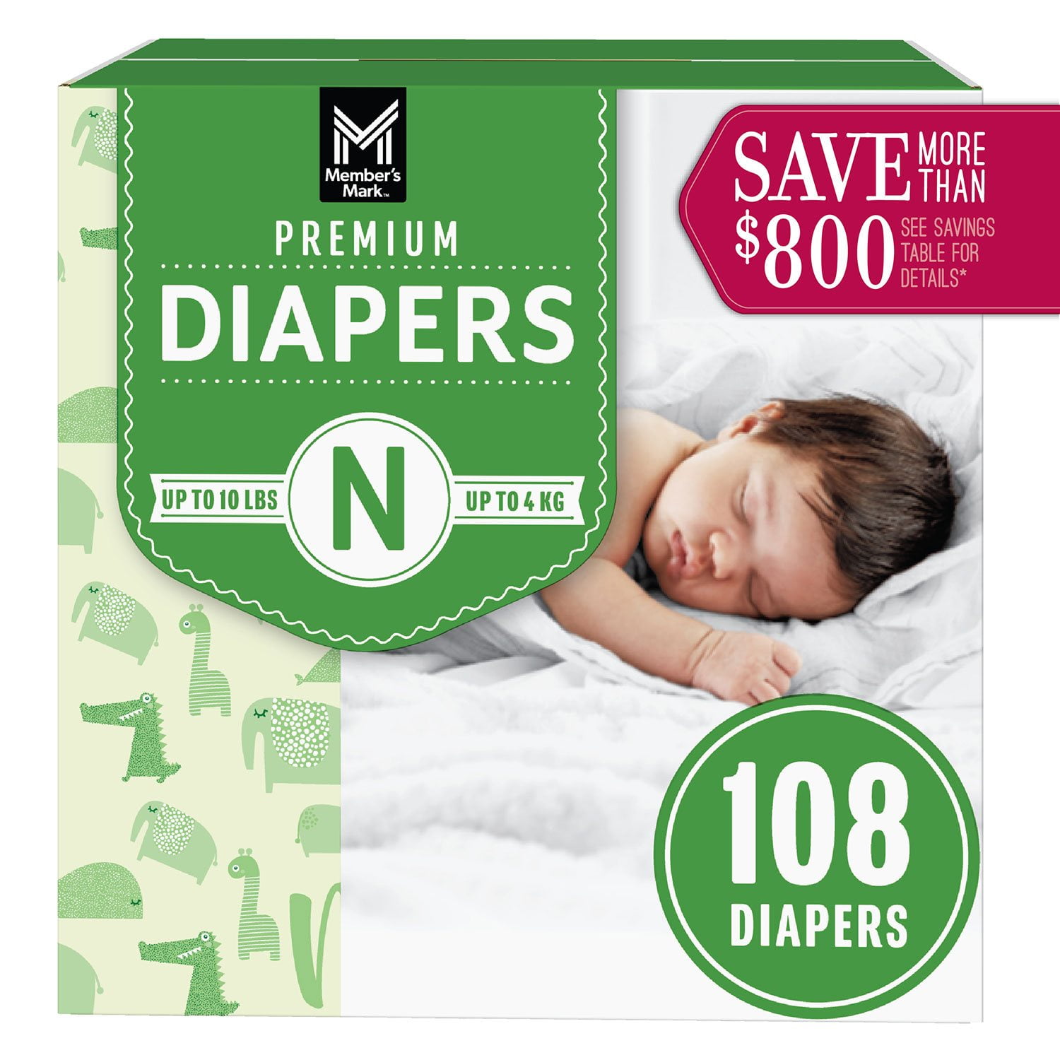 Member's Mark Premium Baby Diapers, Sizes Newborn - 7 - Samsclub.com