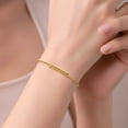 thumbnail image 4 of High Polished Bead Flex Bangle in 14K Gold, 4 of 5