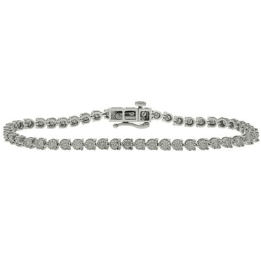 Round Cut Diamond Tennis Bracelet in 14K Gold