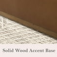 thumbnail image 6 of Cole & Rye Modern Farmhouse Leather Swivel Accent Chair, 6 of 11