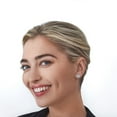 thumbnail image 5 of Diamond Cut Flower Stud Earrings in 14K Gold, 5 of 5