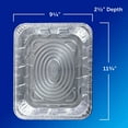 thumbnail image 2 of Reynolds Kitchens 12" x 9" x 3" Aluminum 10lb Roaster with Lids, 8 ct., 2 of 6