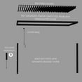 thumbnail image 10 of Backyard Discovery Evanston Steel Wall-Mounted Louvered Pergola with Adjustable Roof, Choose Size, 10 of 10