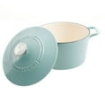 thumbnail image 4 of Martha Stewart 4-Quart and 7-Quart Enamel on Cast Iron Dutch Ovens, 2 Pack (Assorted Colors), 4 of 8
