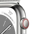 thumbnail image 3 of Apple Watch Series 8 GPS + Cellular 45mm Stainless Steel Case with Milanese Loop, Choose Color, 3 of 10