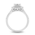 thumbnail image 3 of 1.21 CT. T.W. Princess Cut Diamond Double Halo Ring in 18K Gold, 3 of 4