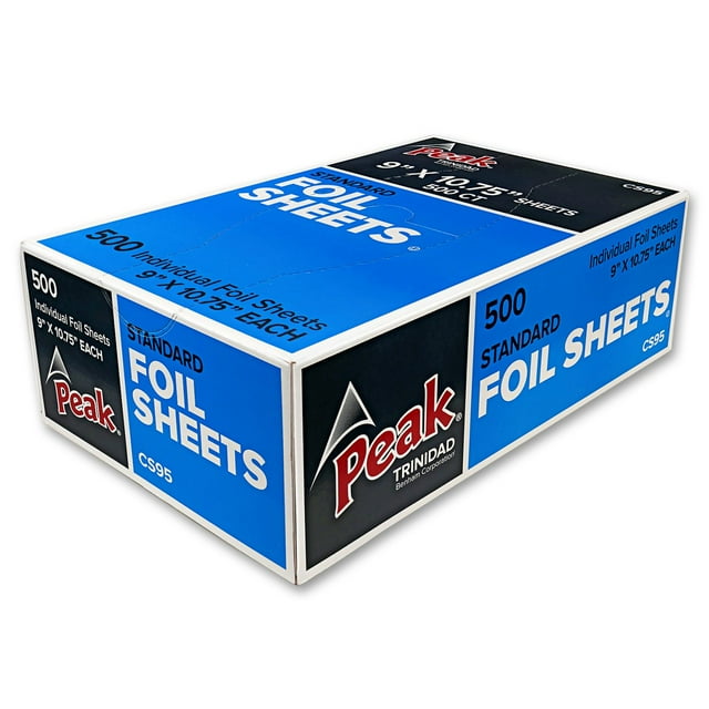 Peak Pre-Cut Aluminum Foil Sheets, 9" x 10.75" (500 ct.)