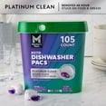 thumbnail image 5 of Member's Mark Platinum Clean Automatic Dishwasher Pacs, Fresh Clean, 105 ct., 5 of 7