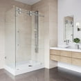 thumbnail image 1 of Vigo Winslow Frameless Sliding Door Shower Enclosure with Right Drain Base, 1 of 11
