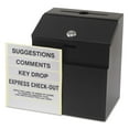 thumbnail image 2 of Safco Steel Suggestion/Key Drop Box with Locking Top, Black, 2 of 5