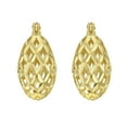 thumbnail image 3 of Open Filigree Hoop Earring in 14K Yellow Gold, 3 of 5