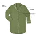 thumbnail image 8 of Member's Mark Women's Notch Collar Sleep Shirt, 8 of 10