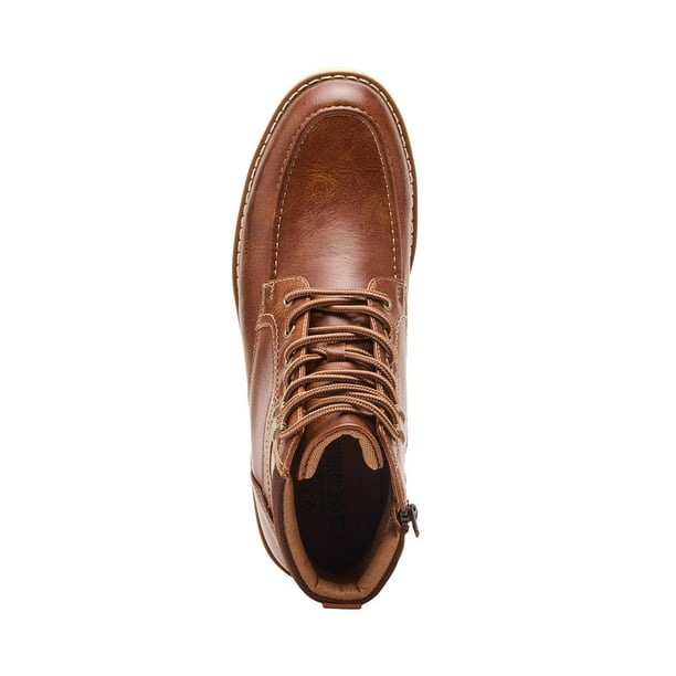 mens brown casual dress boots Majestic Men's 38901 Ankle High Square Toe Casual Dress Boots 9.5 D(M) US / Brown main image 0