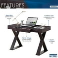 thumbnail image 6 of Techni Mobili Trendy Writing Desk with Drawer, Espresso, 6 of 8