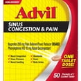 thumbnail image 1 of Advil Sinus Congestion & Pain Tablets, 200 mg Ibuprofen 50 ct., 1 of 4