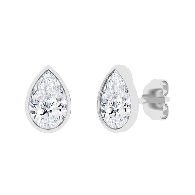 Lab Created Diamond Earrings in 14K Gold